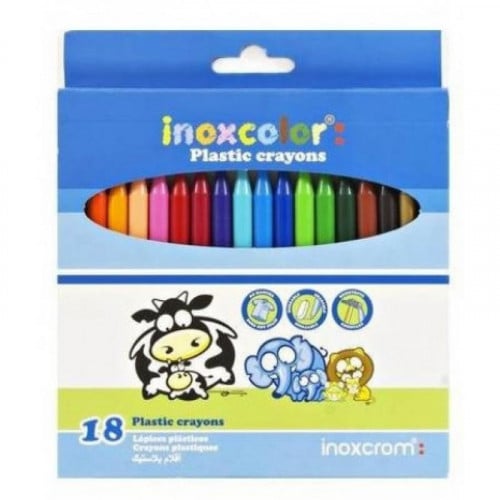 ألوان شمعية 18 لون Inoxcolor