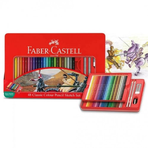طقم ألوان خشبية 48 | FABER-CASTELL