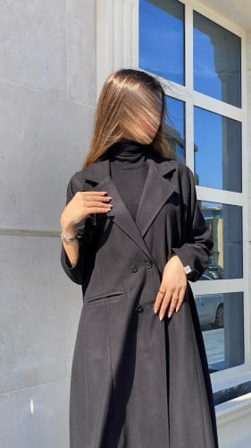 عباية رسمية بقصة جاكيت اسود