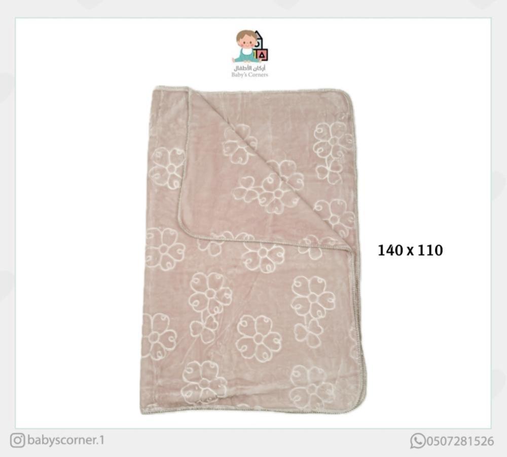 لحاف بيج ورود