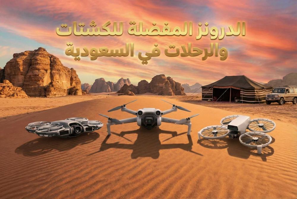أفضل درونات للهواة وتصوير الكشتات والرحلات في السعودية – مقارنة موسعة من DJI