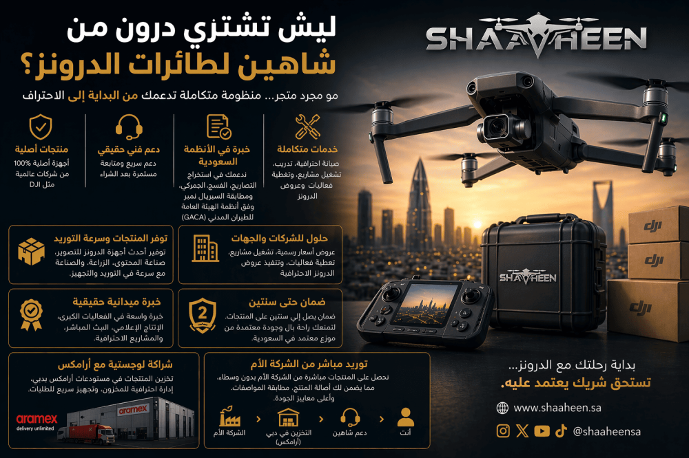 ليش تشتري درون من شاهين لطائرات الدرونز؟