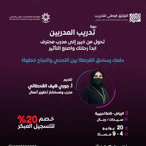 دورة تدريب المدربين + الحقائب التدريبية