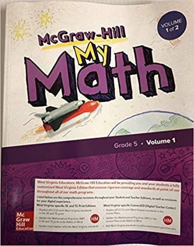 My Math 2018 Student Bundle, Grade 5 VOL1 (9780079057655)