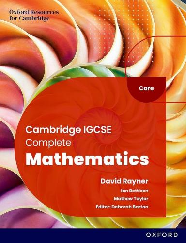 Cambridge IGCSE Complete Mathematics Core Student Book Sixth Edition(9781382042499)