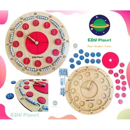 تطبيق ساعة منتسوري بالخرز