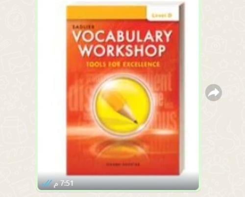 Vocabulary Workshop Level D Tools for Excellence (2022) (9781421718095)