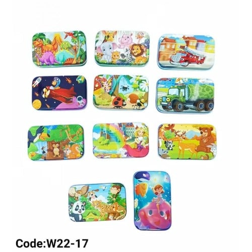 بازل علبة معدن مكون من 60 قطعة