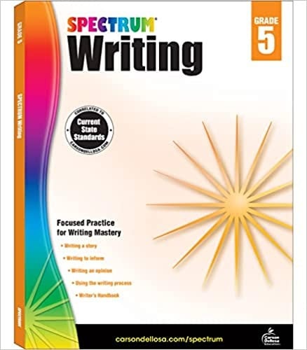 Spectrum Paperback Writing Book, Grade 5(9781483812007)