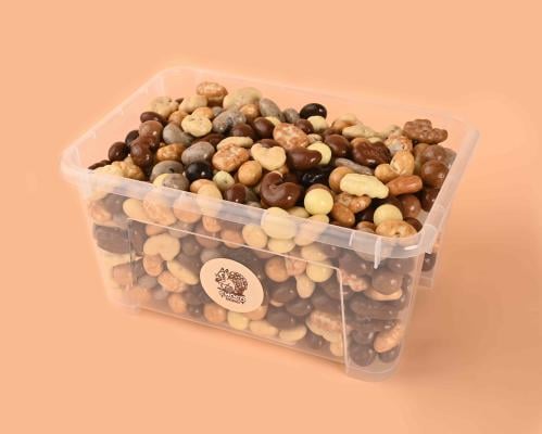 دراجيه او ملبس من مكسرات فاخرة بالشوكلاتة البلحكيه