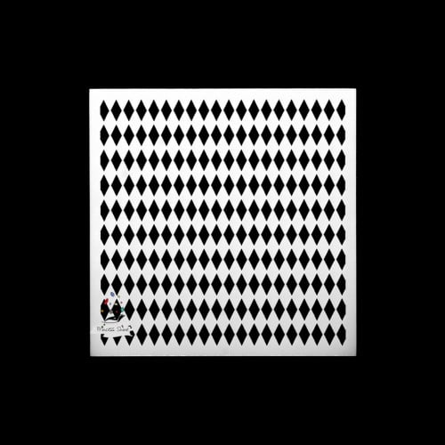 258 - ورق استنسل زخرفة  13سم * 13سم