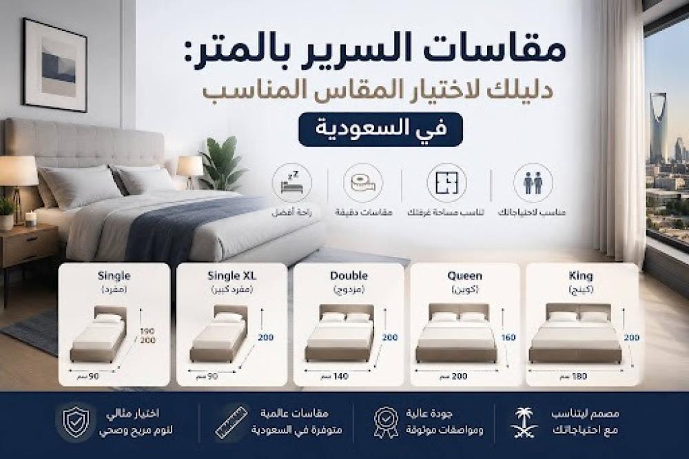 مقاسات-السرير-بالمتر