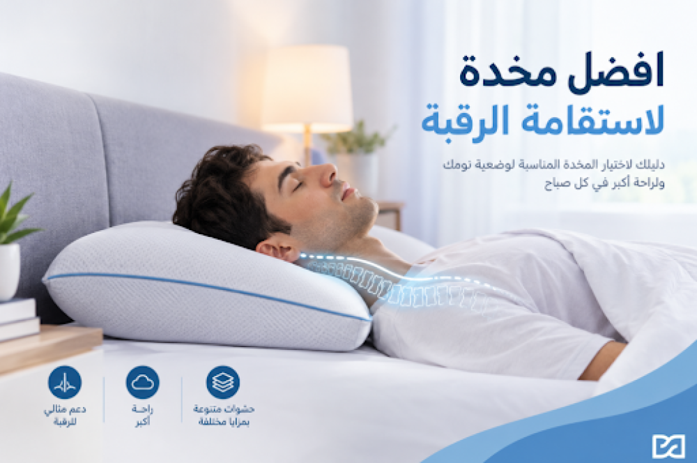 أفضل مخدة لاستقامة الرقبة