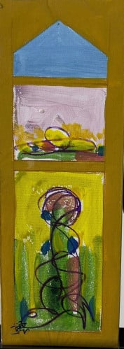 ألوان أكريليك - لوحة أصلية - عثمان الخزيم