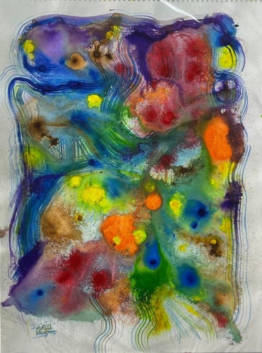 ألوان أكريليك - لوحة أصلية - عثمان الخزيم