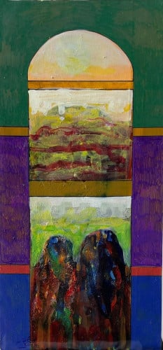 ألوان أكريليك - لوحة أصلية - عثمان الخزيم