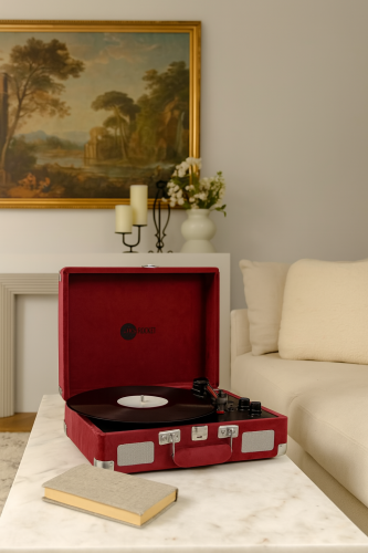 مشغل اسطوانات اركروكيت | برغندي مخمل