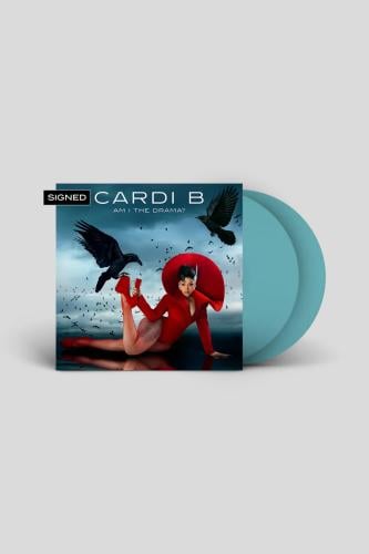 Cardi B AM I THE DRAMA? [EXPLICIT BABY BLUE VINYL W/ SIGNED ART CARD]