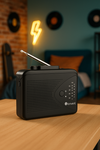 Black Cassette player