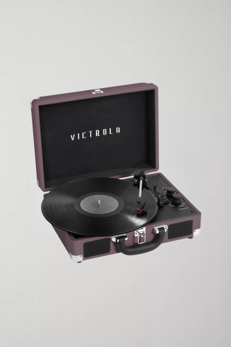 مشغل اسطوانات Victrola | أرجواني وأسود