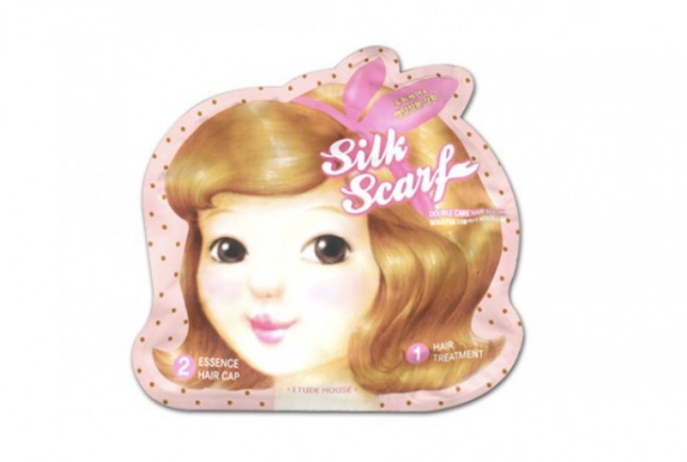 يجزم مزلاج مائة  ماسك الشعر ETUDE HOUSE Silk Scarf Double Care Hair Mask Sheet - Moist