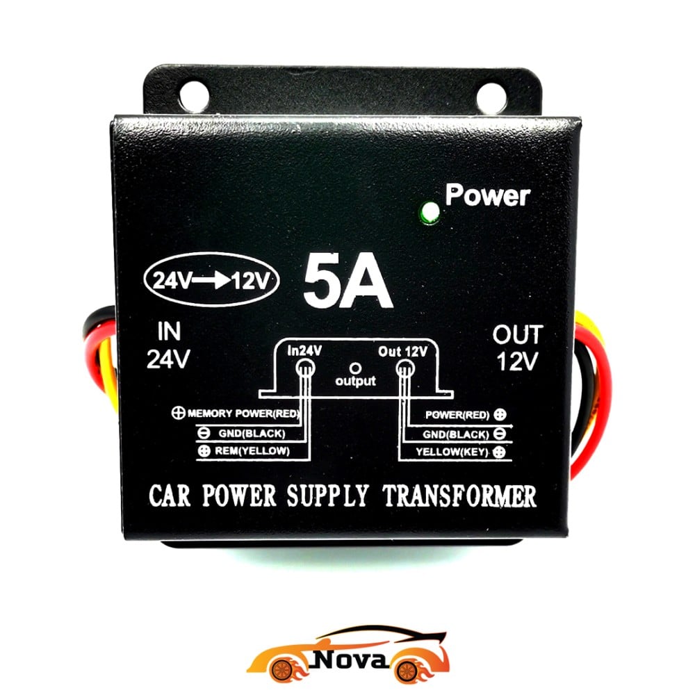محول الجهد الكهربائي من 24V إلى 12V