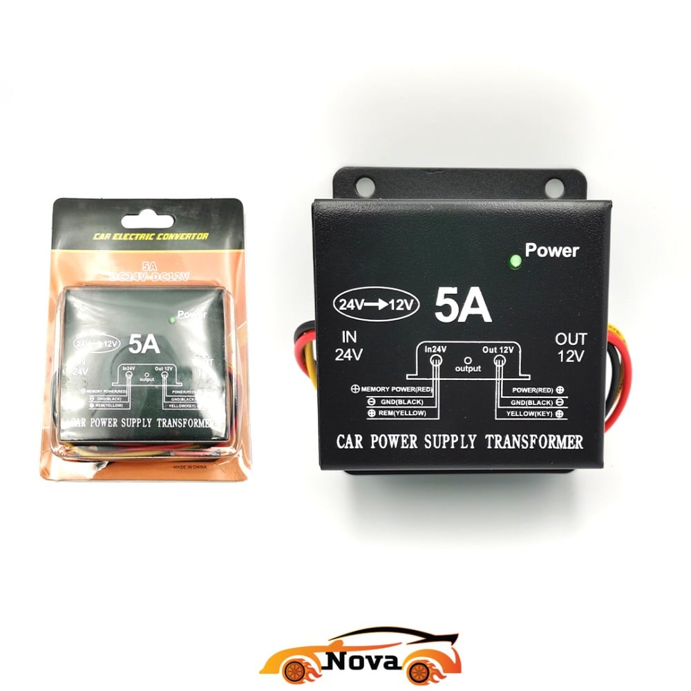 محول الجهد الكهربائي من 24V إلى 12V