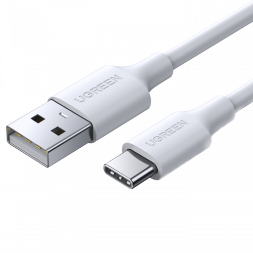 سلك شاحن يوجرين USB إلى USB-C بطول 1م - أبيض