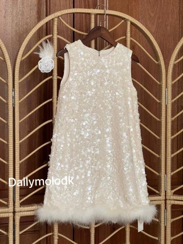 فستان سكري من 2 الى 10 سنوات