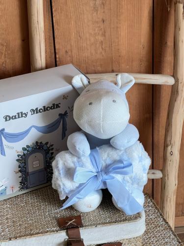 دمية مع بطانية صغيرة