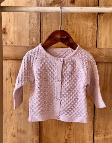 جاكيت وردي من 6 الى 12 شهر