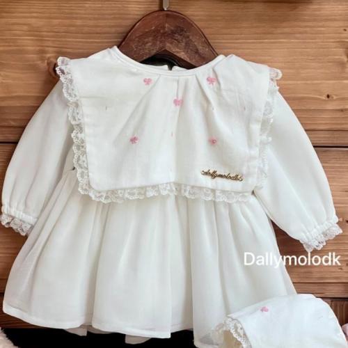 فستان 3-6 الى 3 سنوات بدون قبعه و حذاء