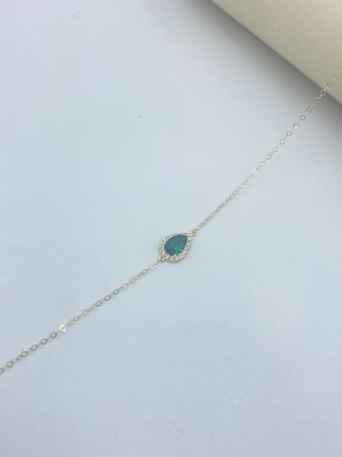 اسوارة عيار 18 لون اخضر