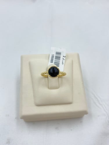 خاتم عيار 18 اسود د