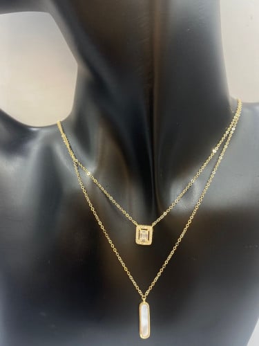 18 karat double necklace