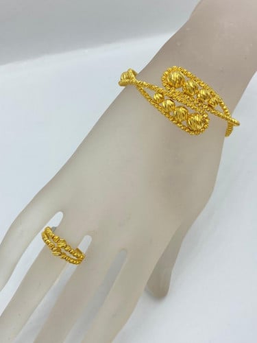 21 karat bracelet + ring set