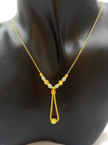 21 karat cyan necklace