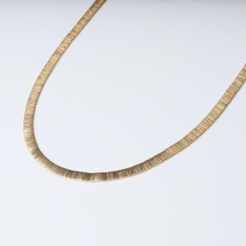 18 karat wide necklace