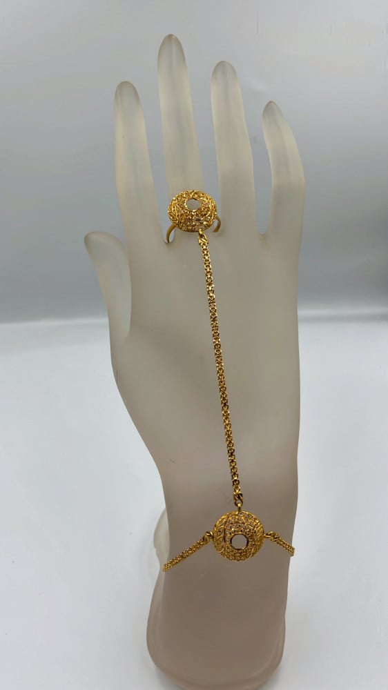 Buy Palm Gold Plated Bracelet by Designer MASABA  ACCESSORIES Online at  Ogaancom