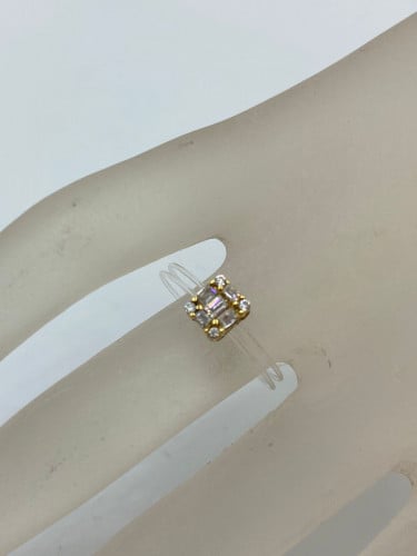 خاتم شفاف ذهب عيار 18