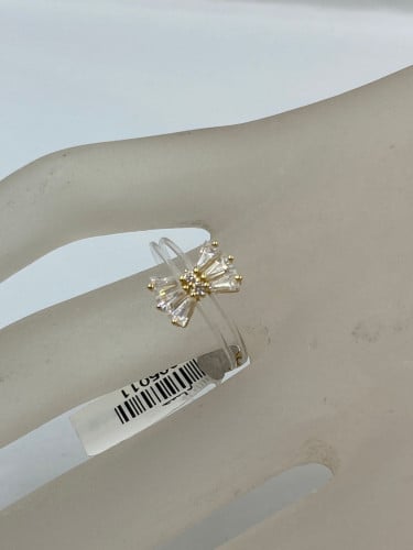 خاتم شفاف عيار 18