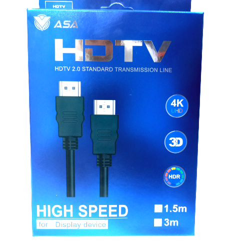 كيبل HD عالي الجودة بطول 1.5 متر ASA HDTV2.0