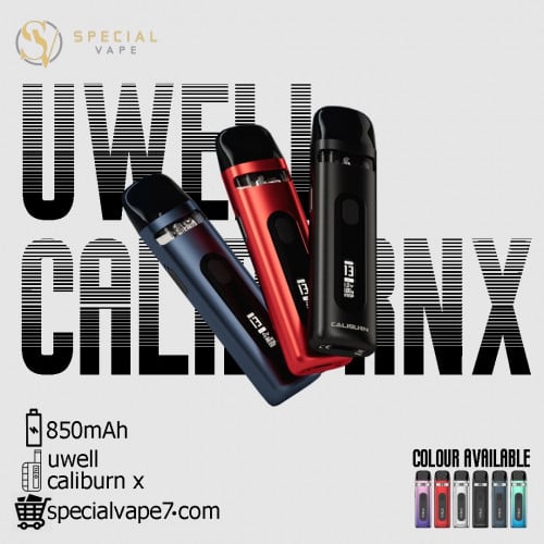 Adjustment TechnologyE-Liquid Capacity X Kit | Adjustable Wattage  Refillable Pod Vape | 850mAh Uwell Caliburn