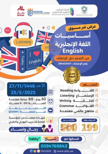 أساسيات اللغة الإنحليزية