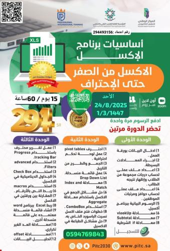 أساسيات برنامج الإكسل