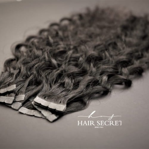 تيب استيكر كيرلي اللون الطبيعي  20 خصله