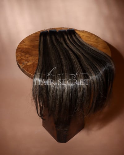 الشعر الروسي(أسود هايلايت أشقر)