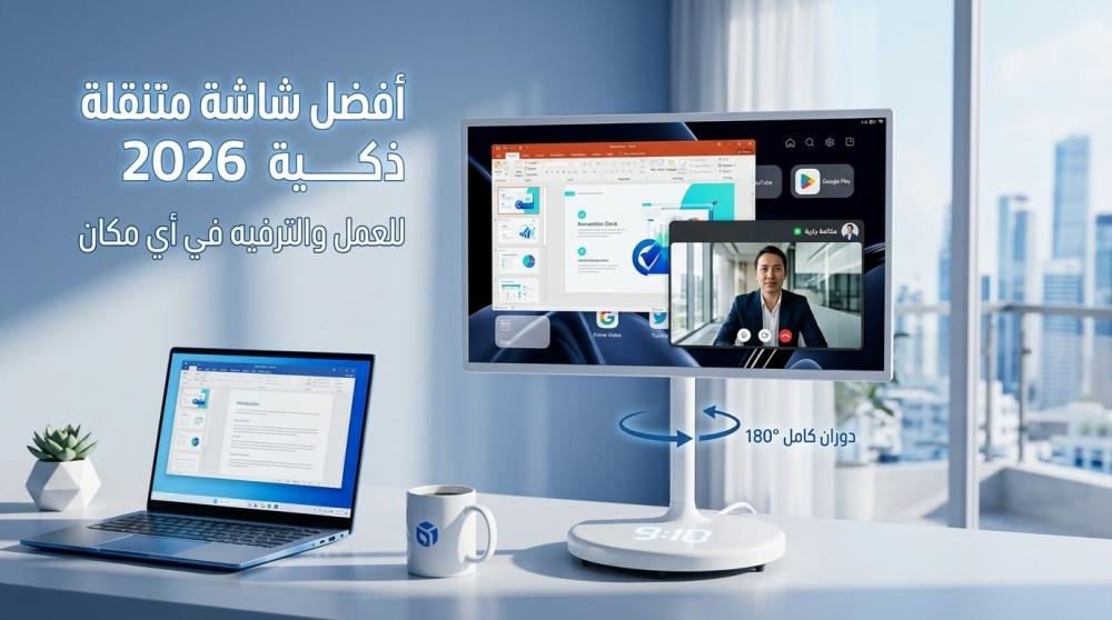 أفضل شاشة متنقلة ذكية للعمل والترفيه 2026 – دليلك لاختيار الشاشة المثالية