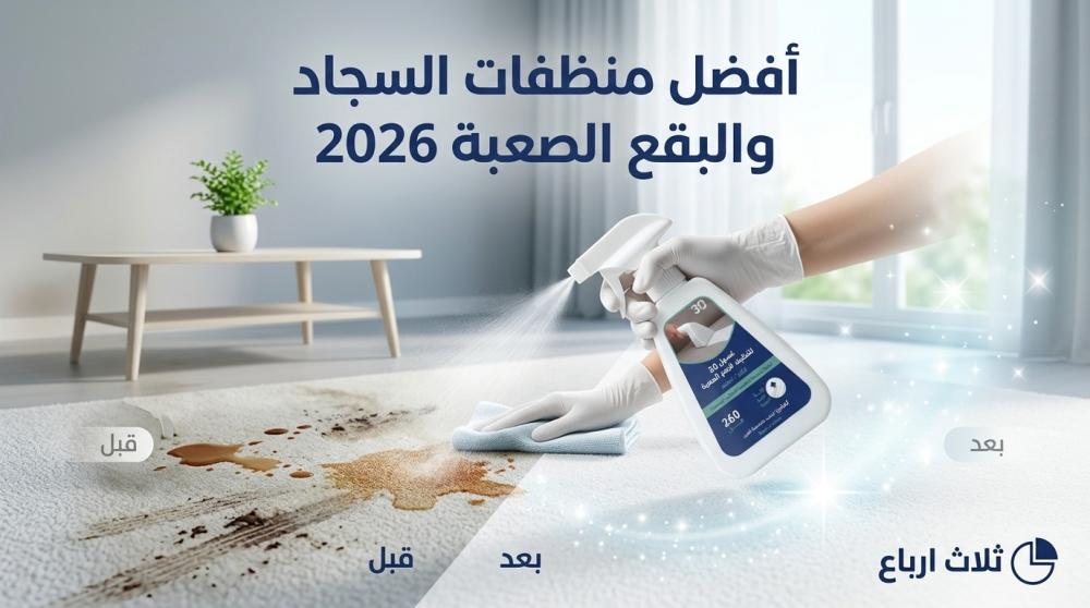 أفضل منظفات السجاد والبقع الصعبة في 2026 – دليل شامل لتنظيف عميق ونتائج فورية