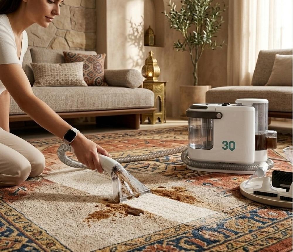 أفضل مكنسة غسيل سجاد في 2026 من ثلاث ارباع